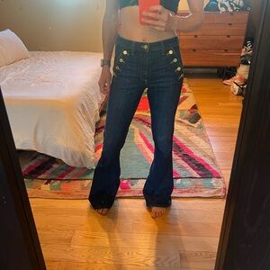 Ramy Brook- Helena high rise flare jean size 26